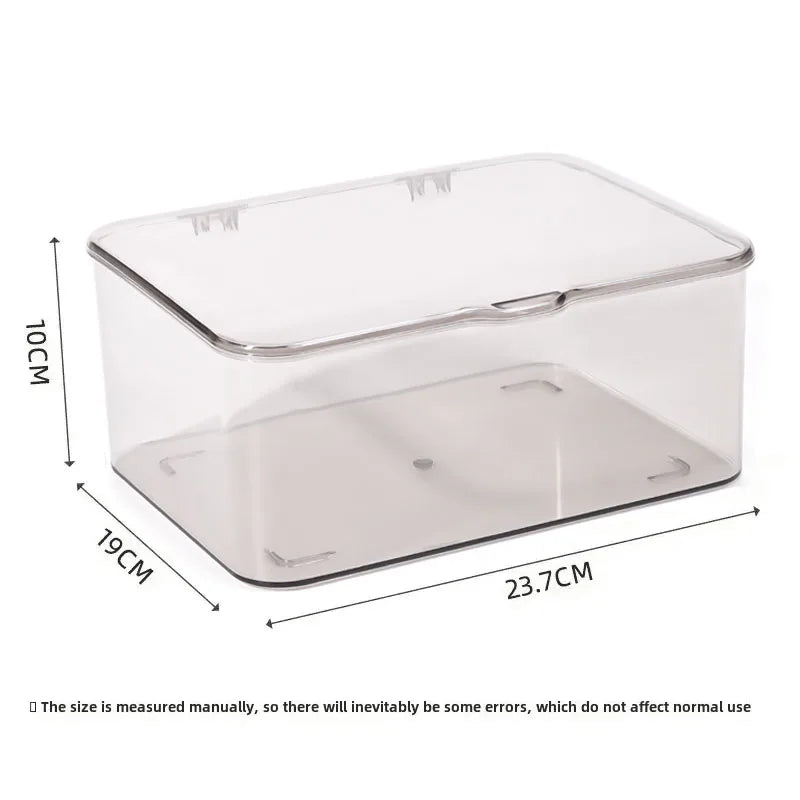 Clear Stackable Storage Organizer Box