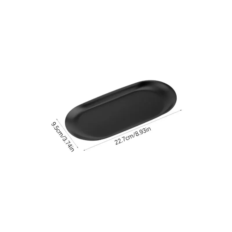 Oval Metal Jewelry & Vanity Tray