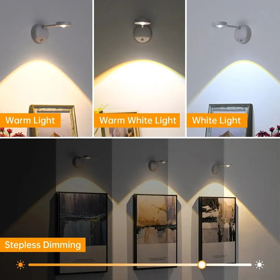 Rechargeable Motion Sensor Wall Spotlight