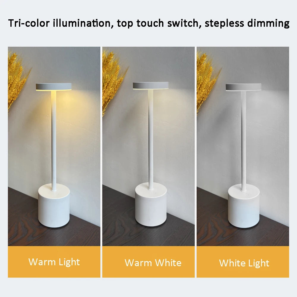 Cordless Rechargeable Touch Table Lamp