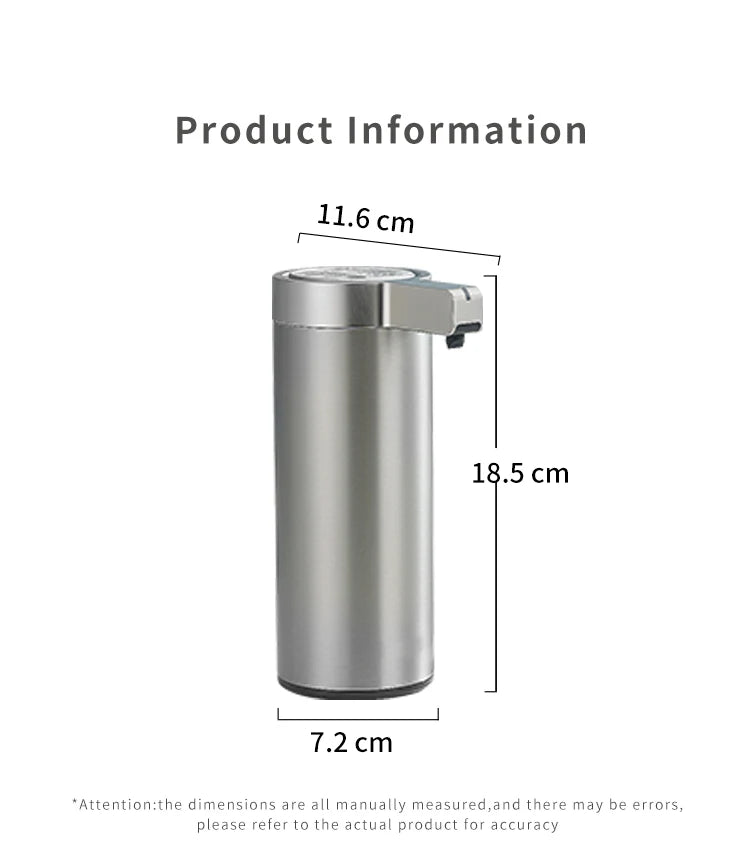 270 mL Stainless Steel Automatic Soap Dispenser