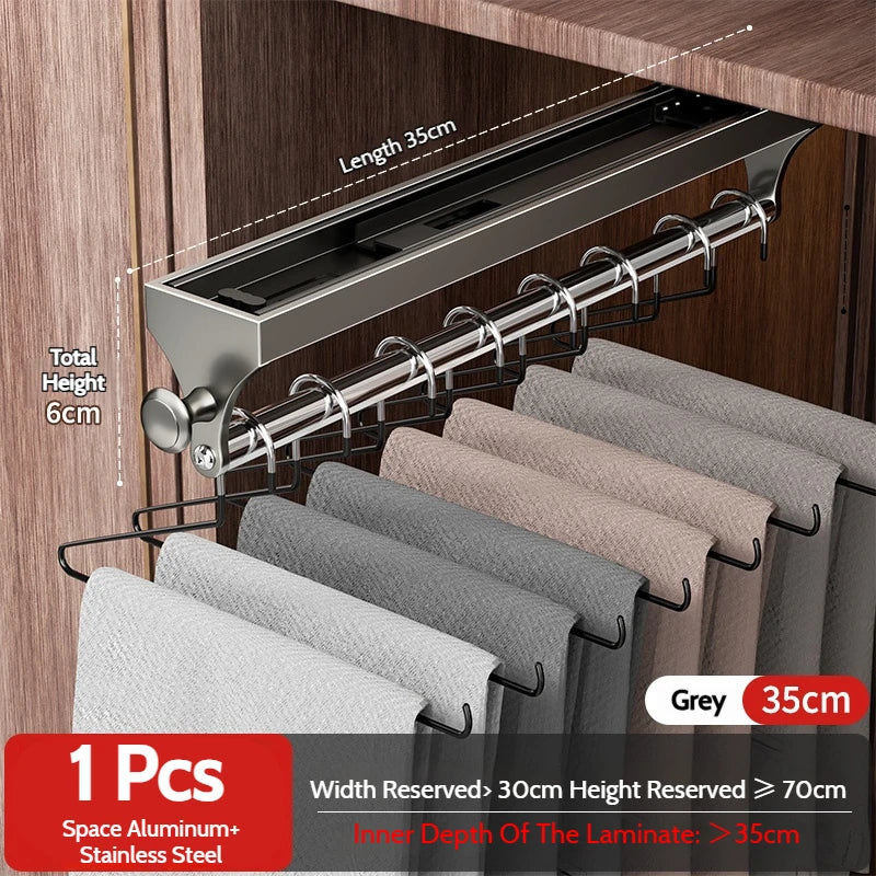 Pull-Out Closet Hanging Rod Collection