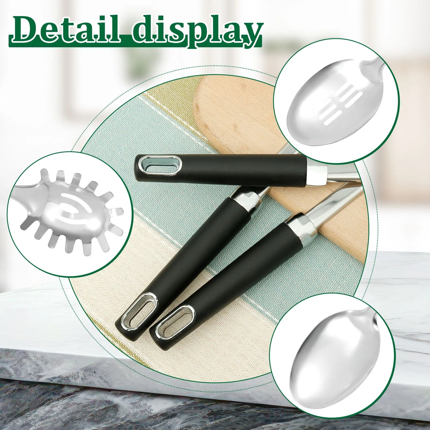 Stainless Steel Serving Spoon Set