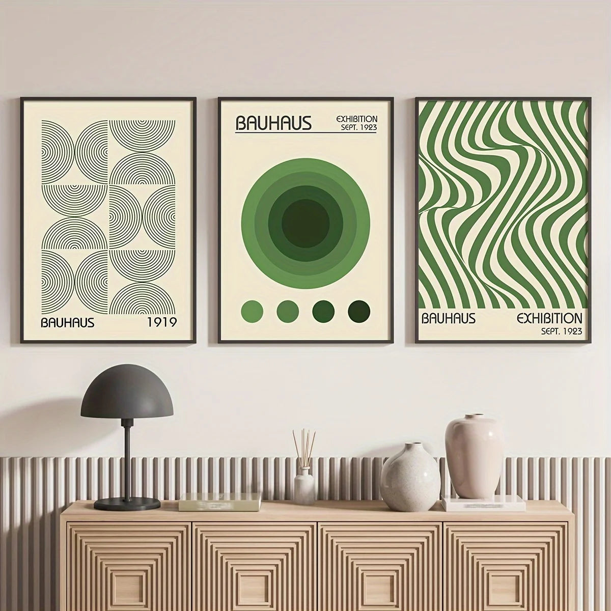 Bauhaus Geometric Canvas Wall Art Collection