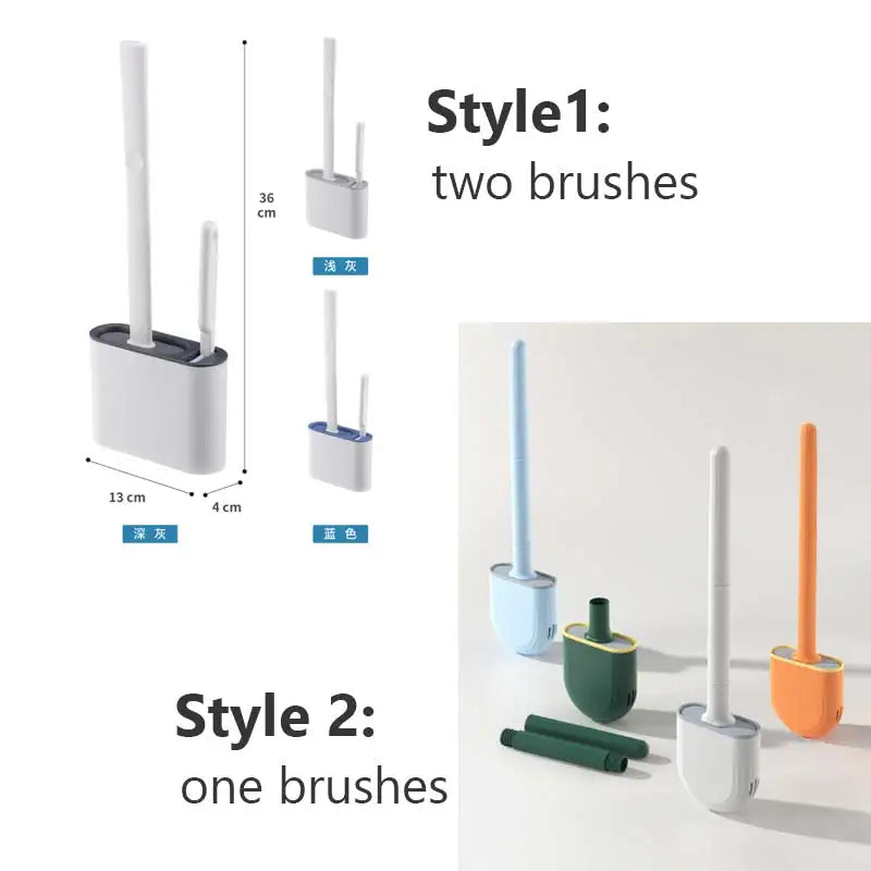 Long-Handle Wall-Mounted Toilet Brush