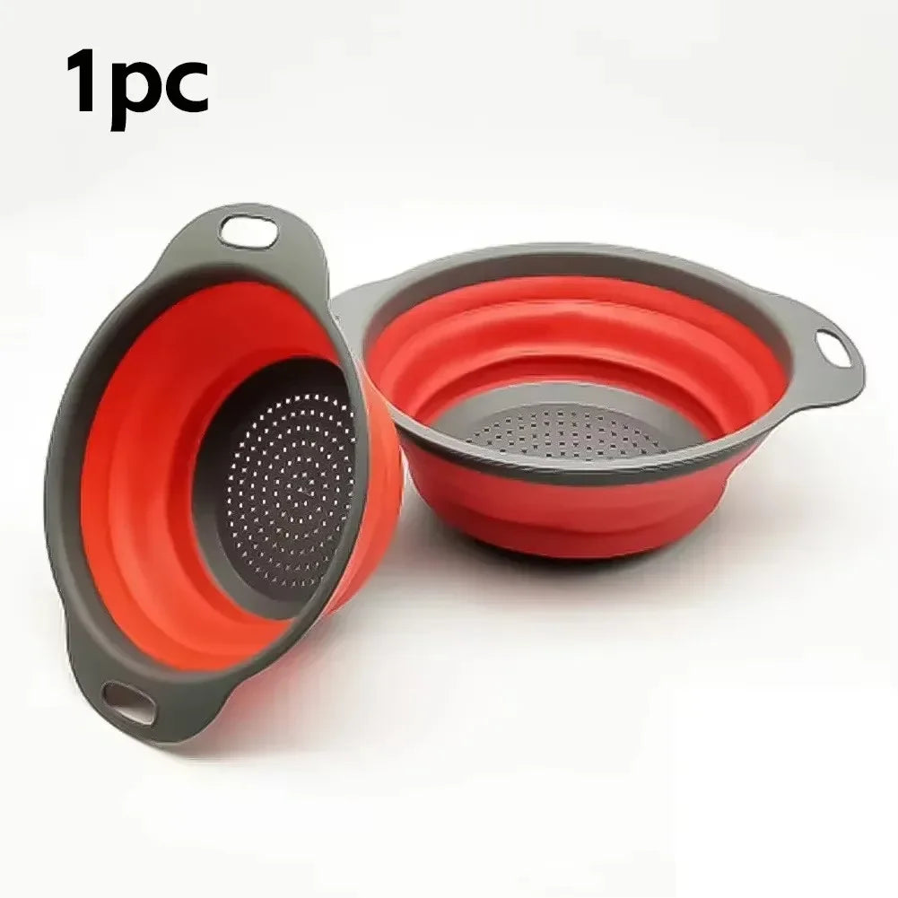 Collapsible Silicone Colander with Handles