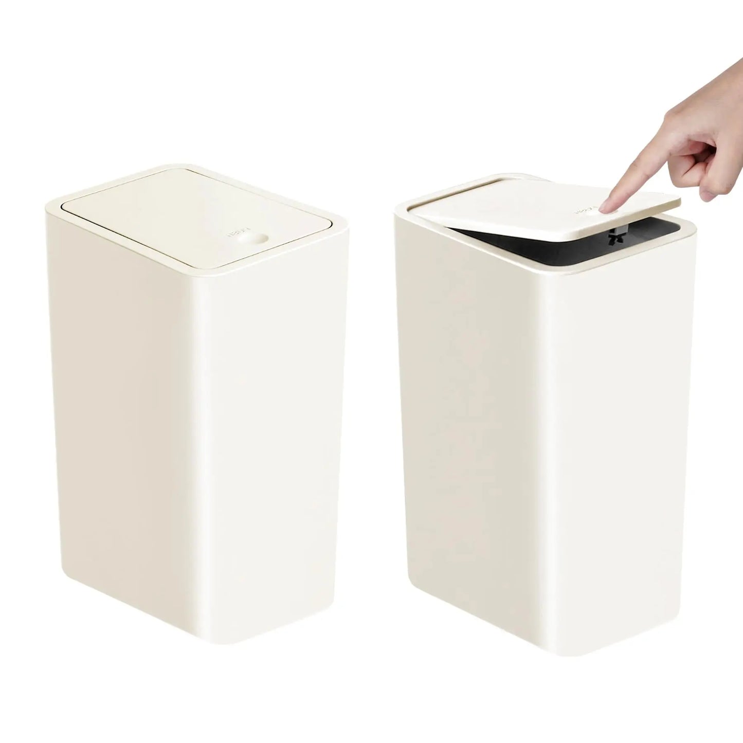 10 L Slim Press-Lid Trash Can