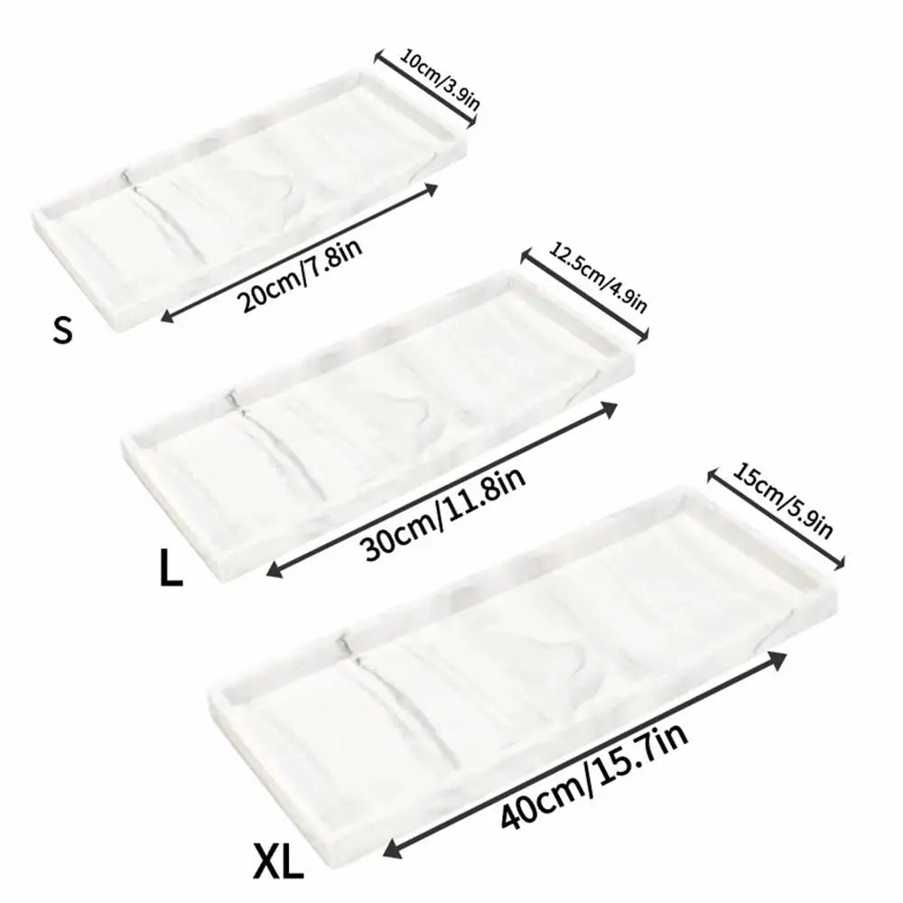 Rectangular Vanity & Countertop Tray