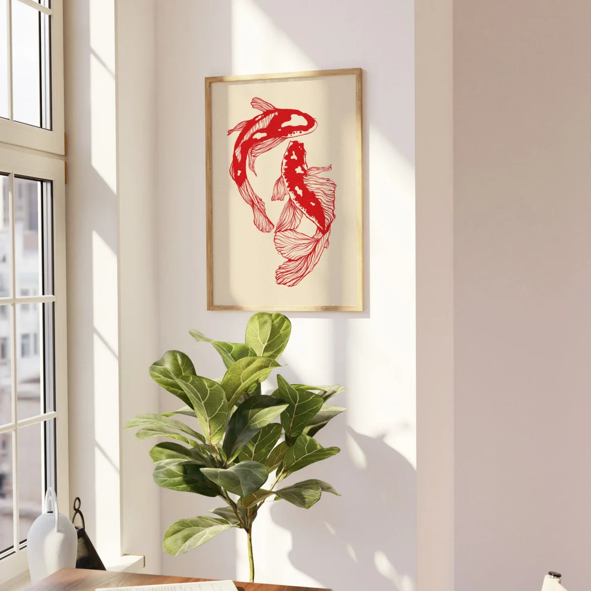 Japanese Koi Canvas Wall Art