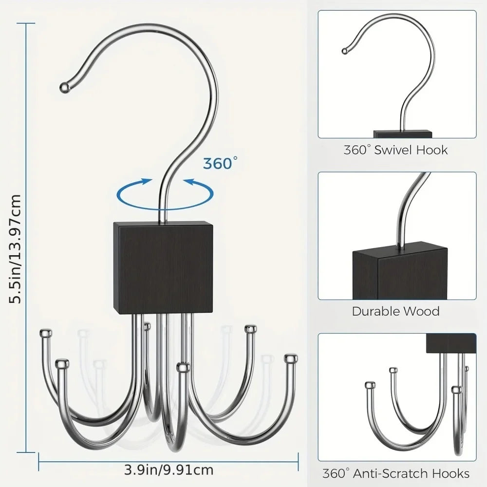 360° Rotating Multi-Hook Belt Hanger
