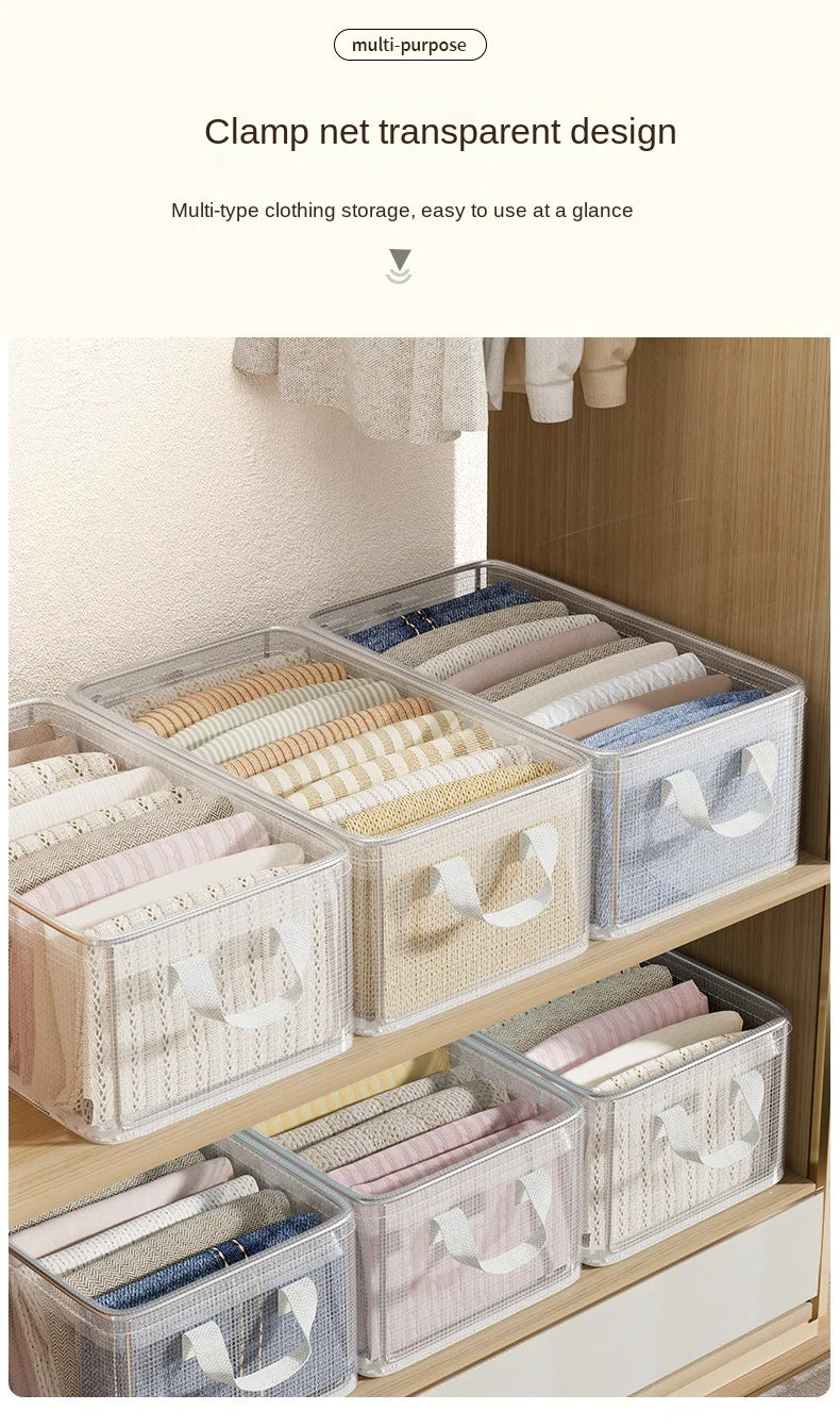 Transparent Reinforced Clothing Storage Box