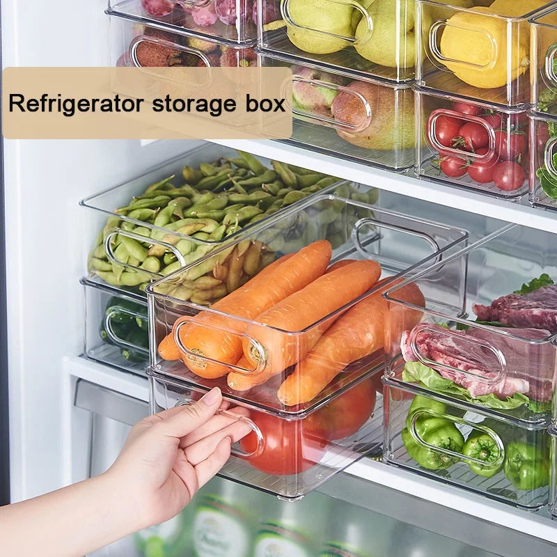 Transparent Refrigerator Storage Bin
