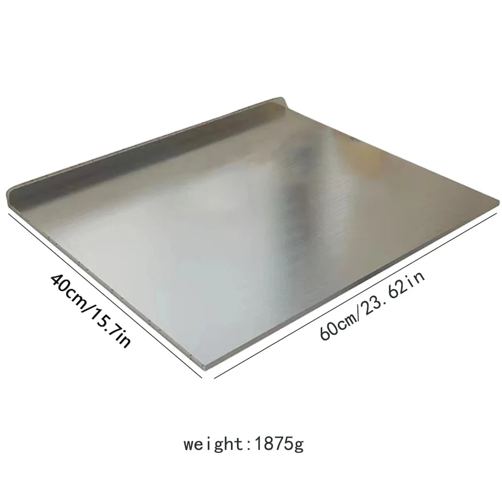 L-Shaped Stainless Steel Countertop Prep Board