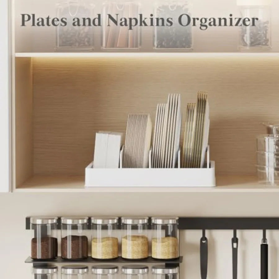 Adjustable Food Container Lid Organizer