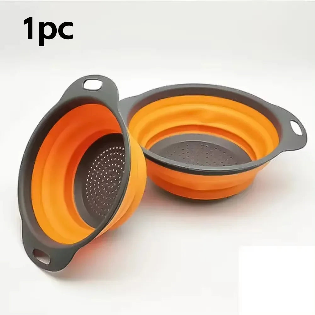 Collapsible Silicone Colander with Handles