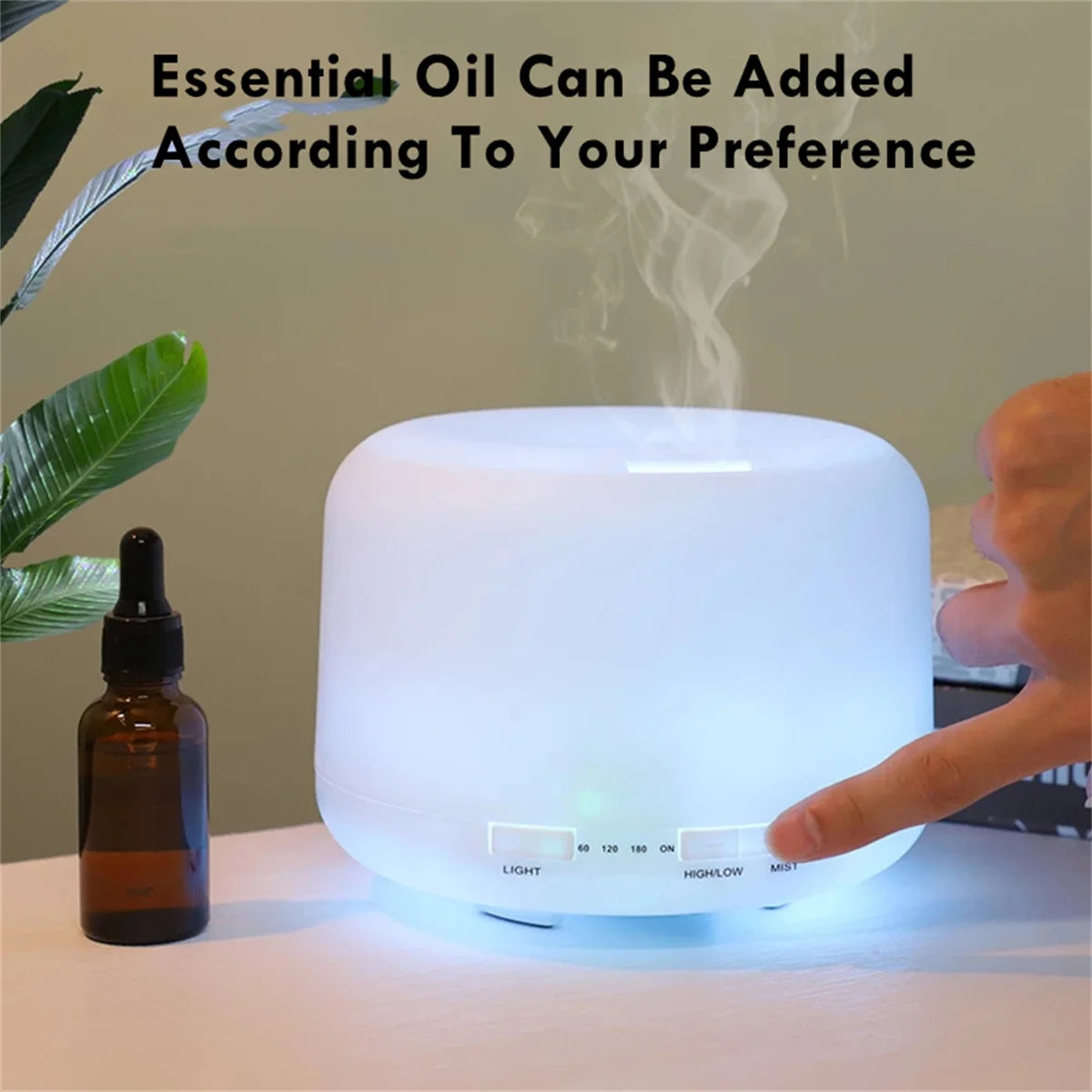500ml Color-Changing Essential Oil Diffuser