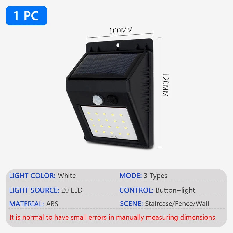 Solar Motion Sensor Wall Light