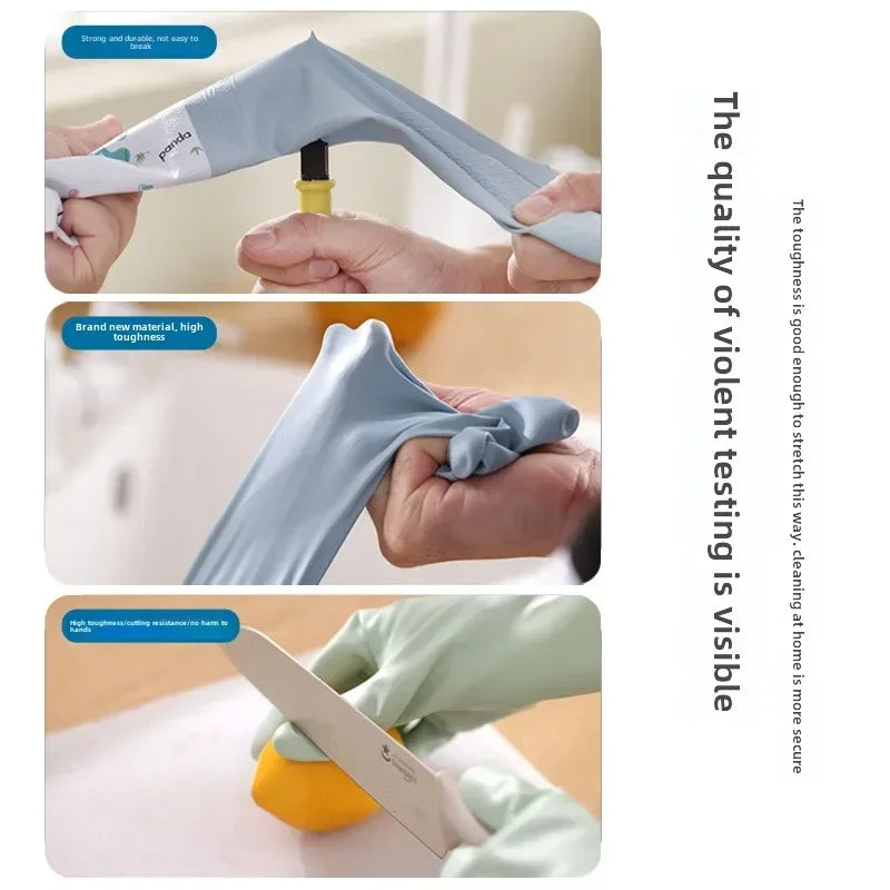 Long-Cuff Household Cleaning Gloves