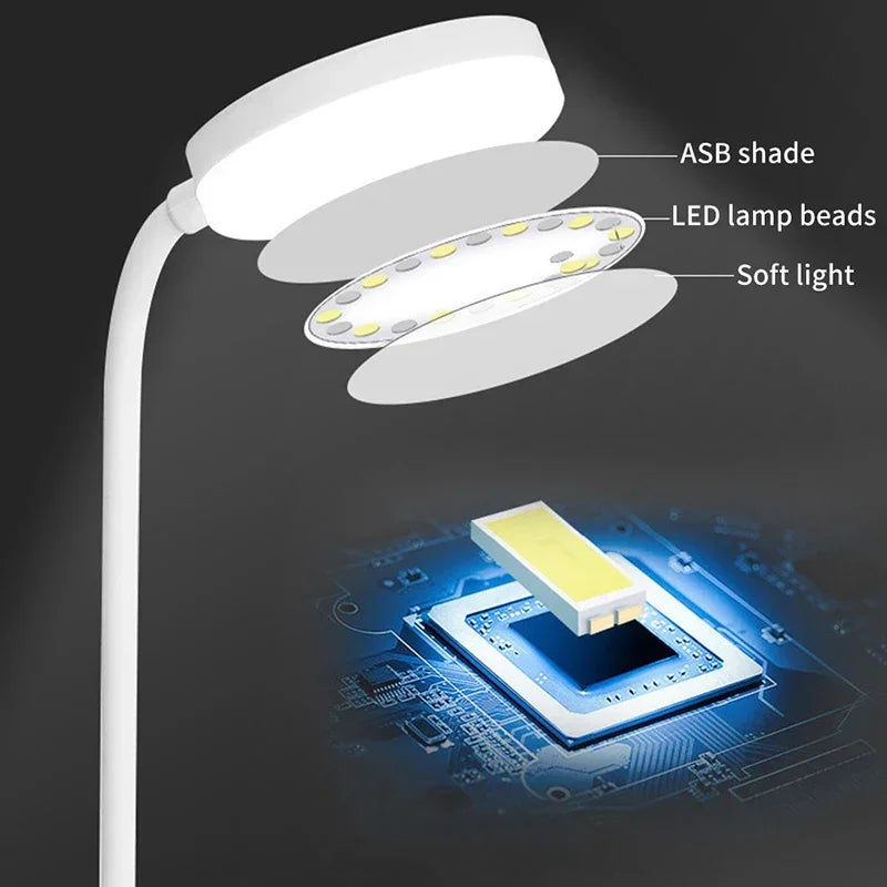 Flexible Dimmable LED Desk Lamp