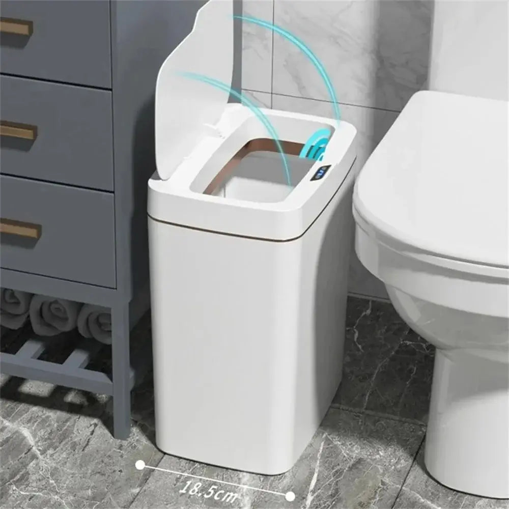 Touchless 15 liter automatic bagging trash can