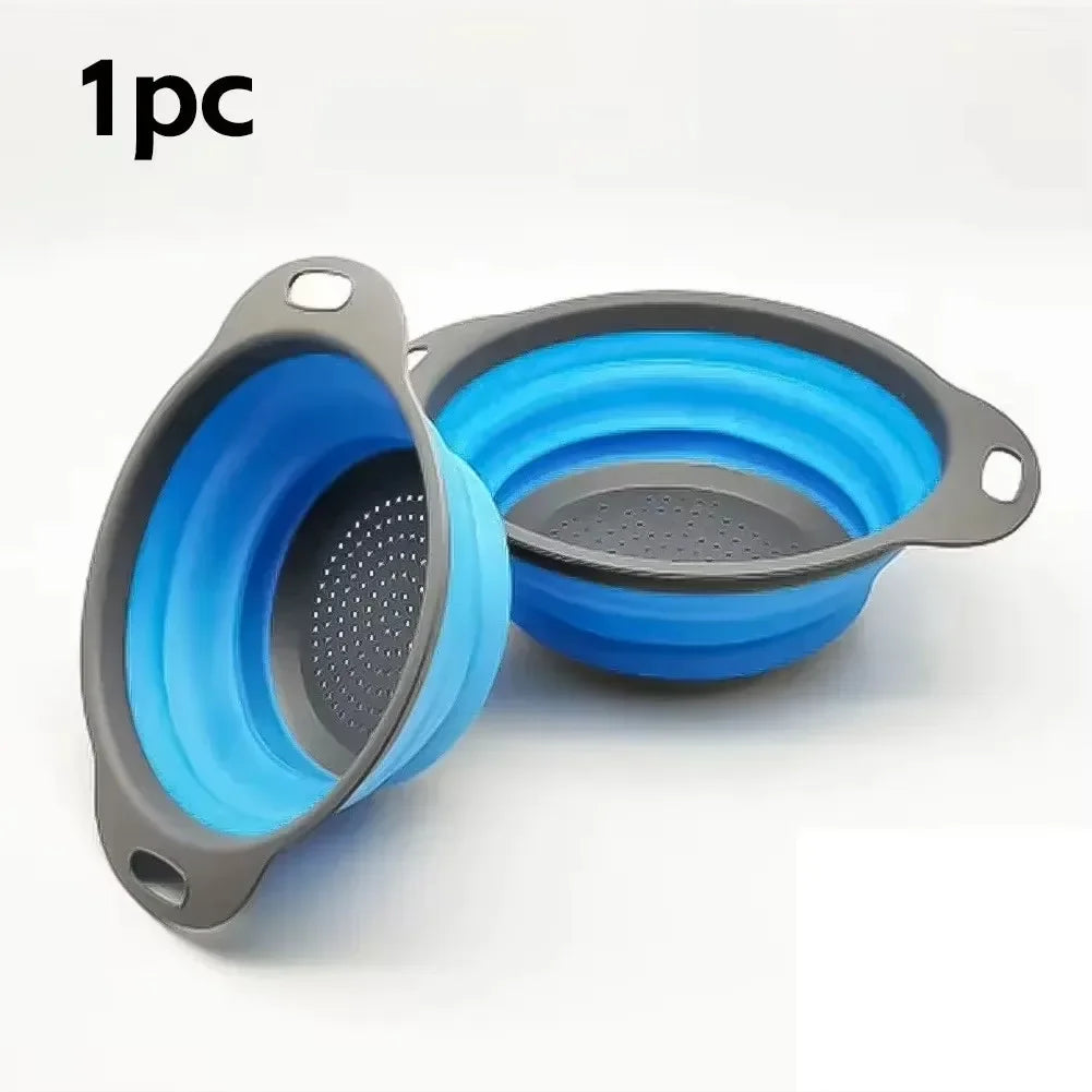 Collapsible Silicone Colander with Handles