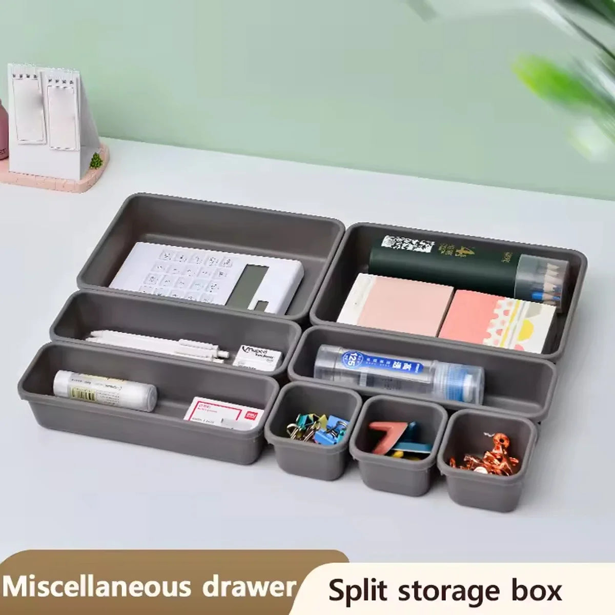 8-Piece Drawer Organizer Tray Set