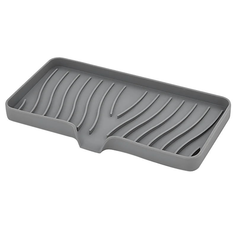 Quick-Drain Silicone Soap & Sponge Tray