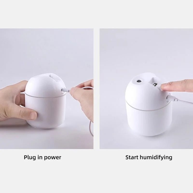 Mini USB Desktop Humidifier with LED Light