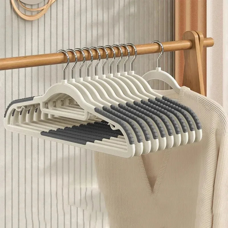 10-Pack Non-Slip Space-Saving Clothes Hangers