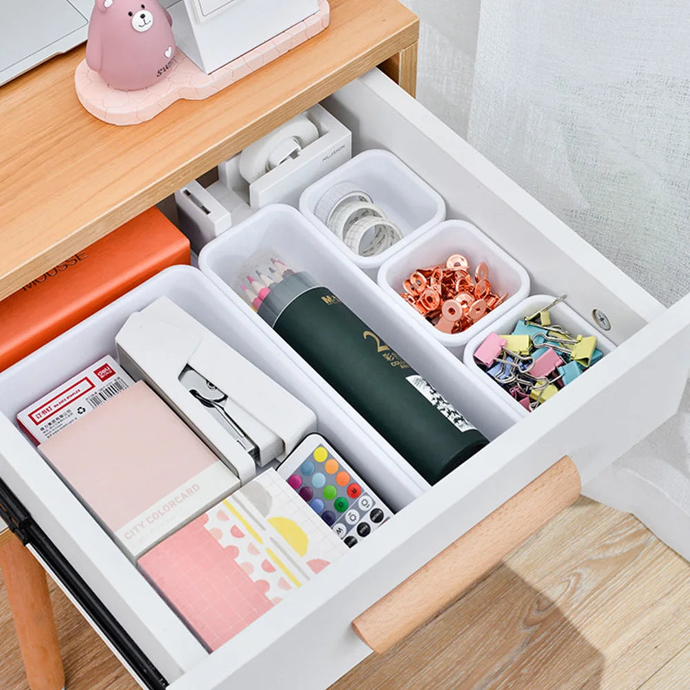 8-Piece Drawer Organizer Tray Set