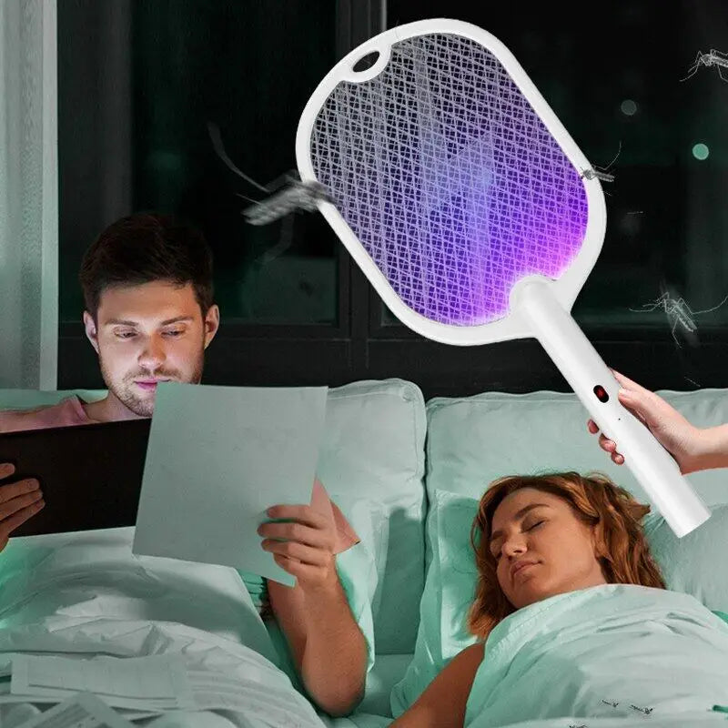 3-in-1 Rechargeable Electric Mosquito Swatter
