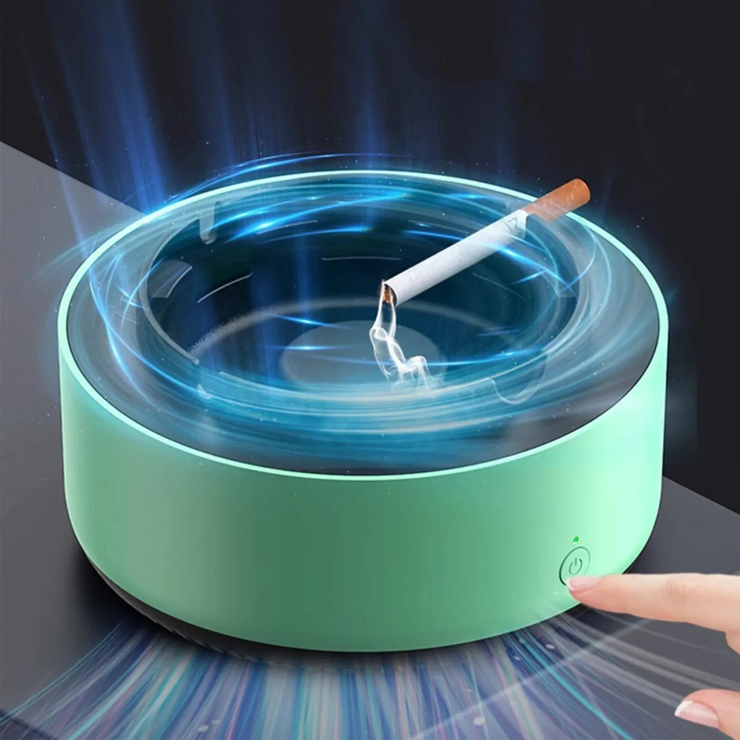 Smokeless Ashtray with Air Filtration