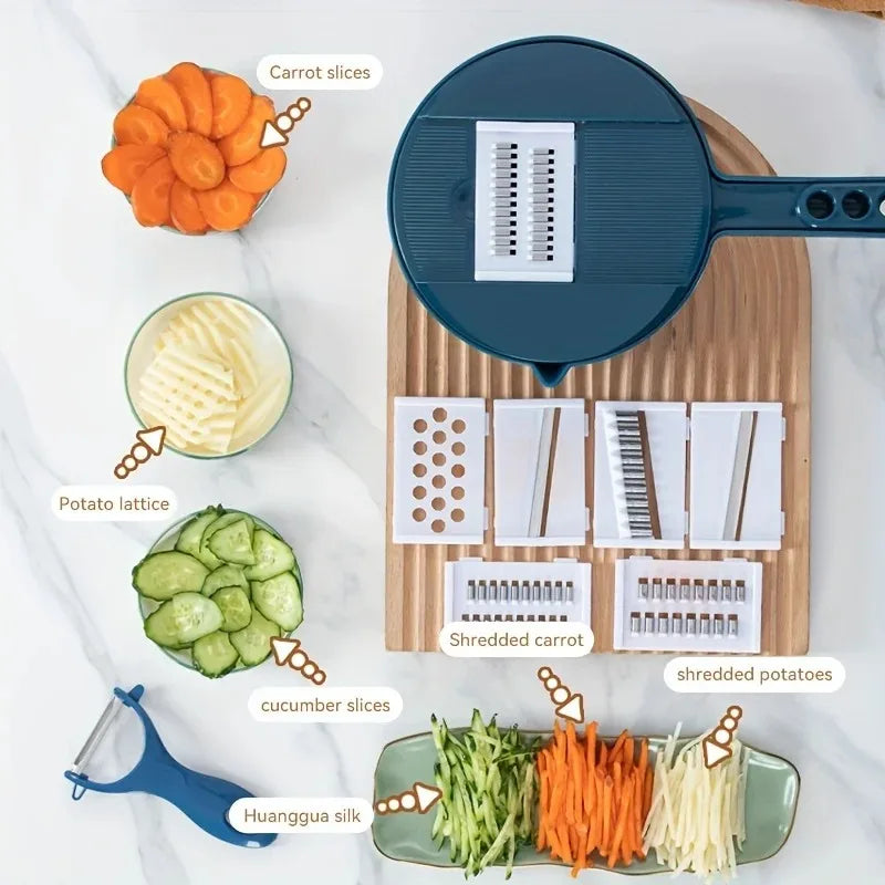 9-in-1 Vegetable Chopper & Slicer