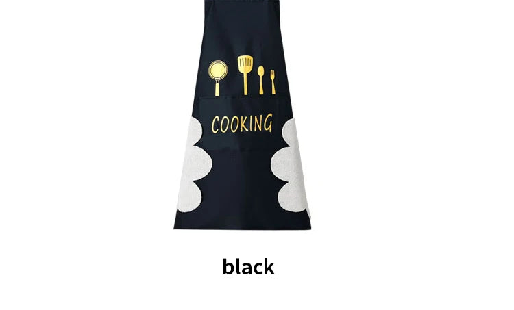 Hand-Wipe Kitchen Apron with Pocket