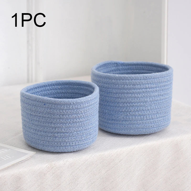 Woven Cotton Rope Storage Basket
