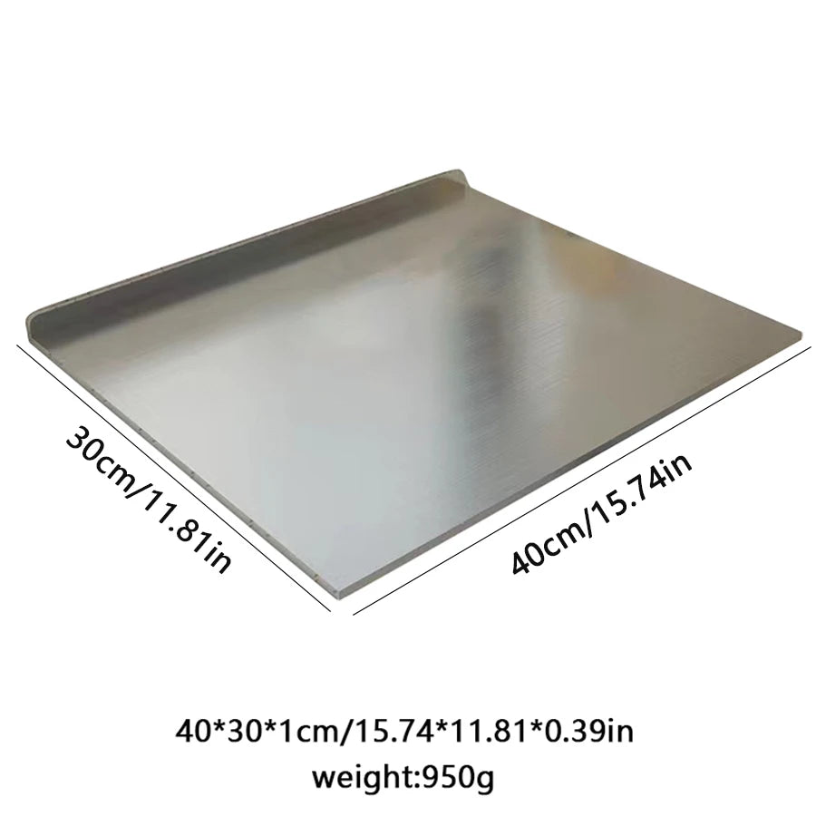 L-Shaped Stainless Steel Countertop Prep Board