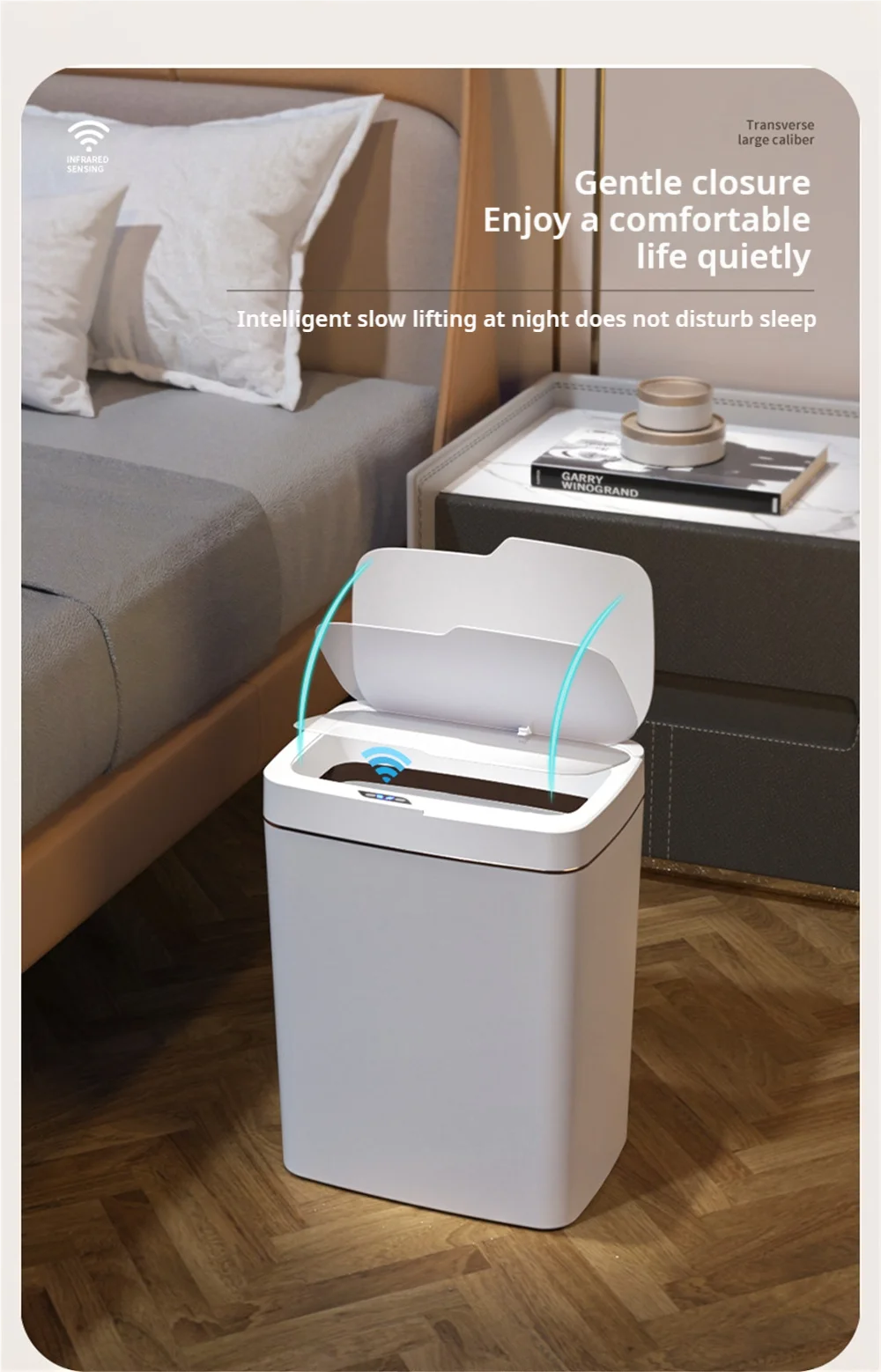 15 L Touchless Auto-Bagging Trash Can