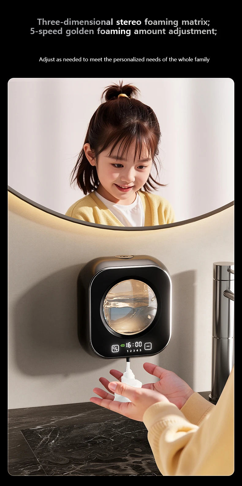 Wall-Mounted Automatic Foam Soap Dispenser