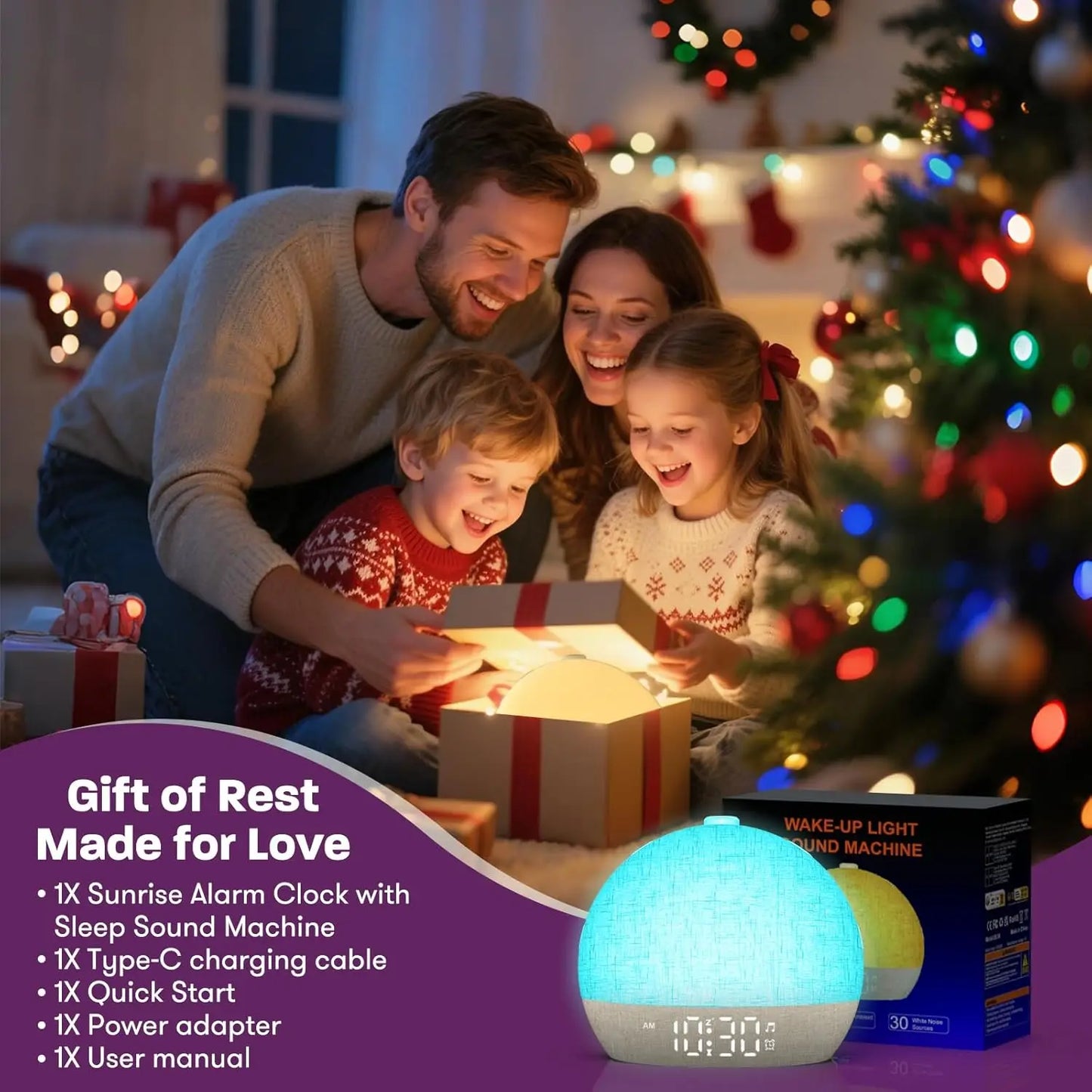 Sunrise Wake-Up Light & Sound Machine