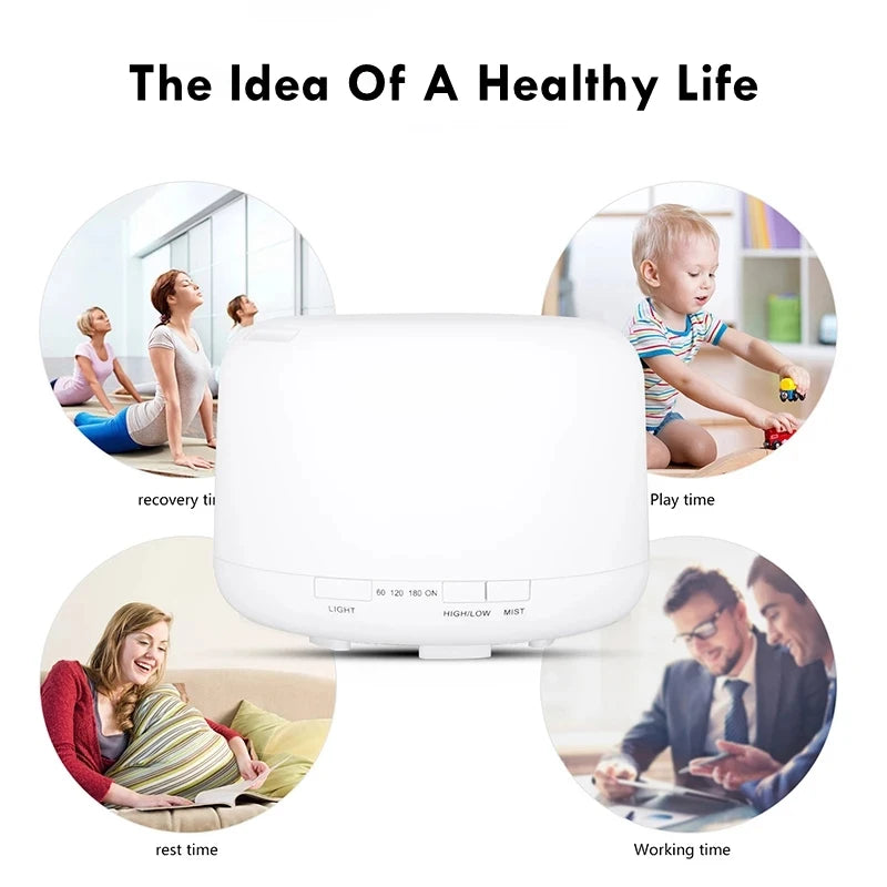500ml Color-Changing Essential Oil Diffuser