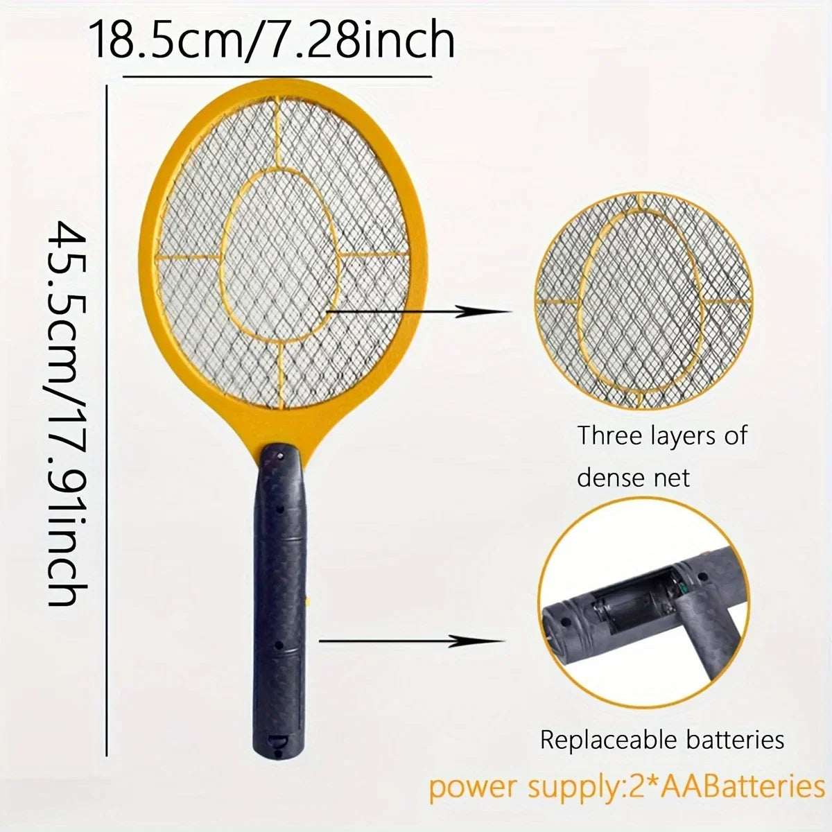 Battery-Powered Electric Fly Swatter
