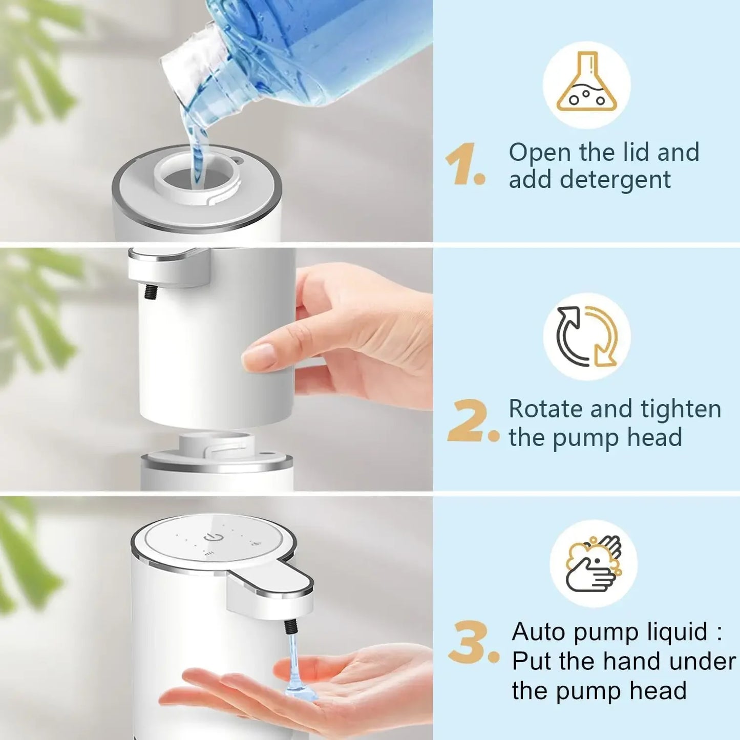 Rechargeable Touchless Liquid & Foam Soap Dispenser