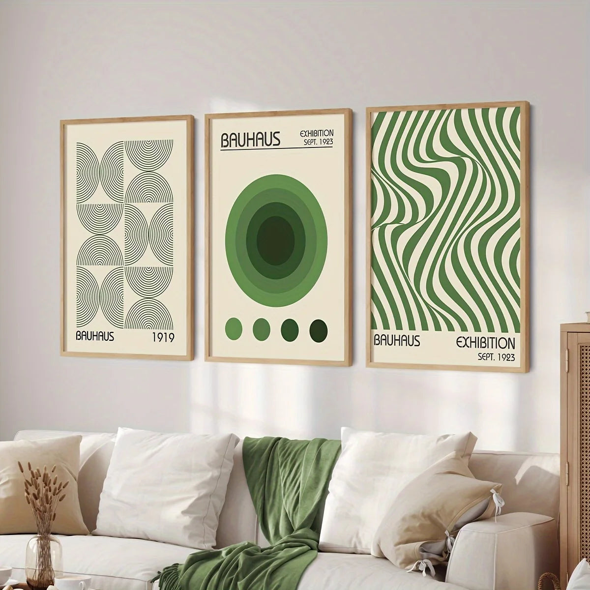 Bauhaus Geometric Canvas Wall Art Collection