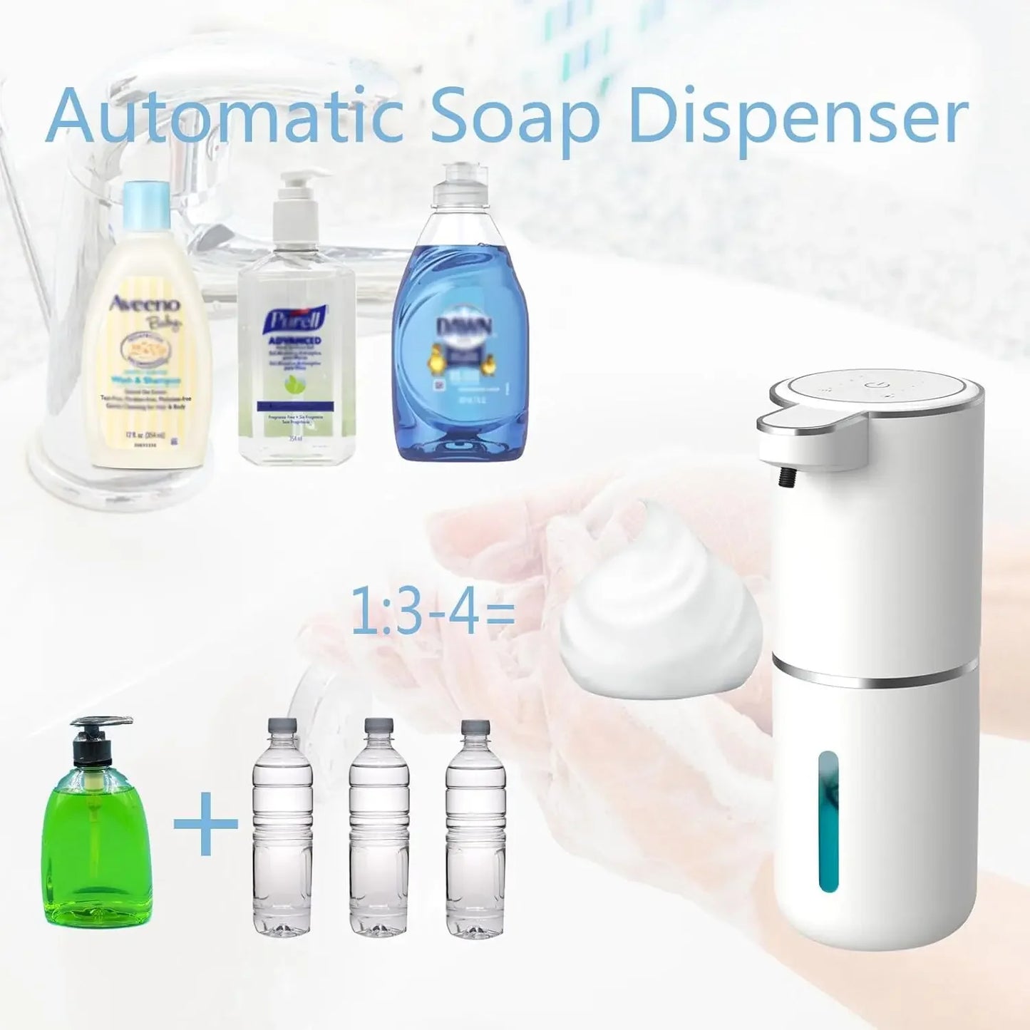Rechargeable Touchless Liquid & Foam Soap Dispenser