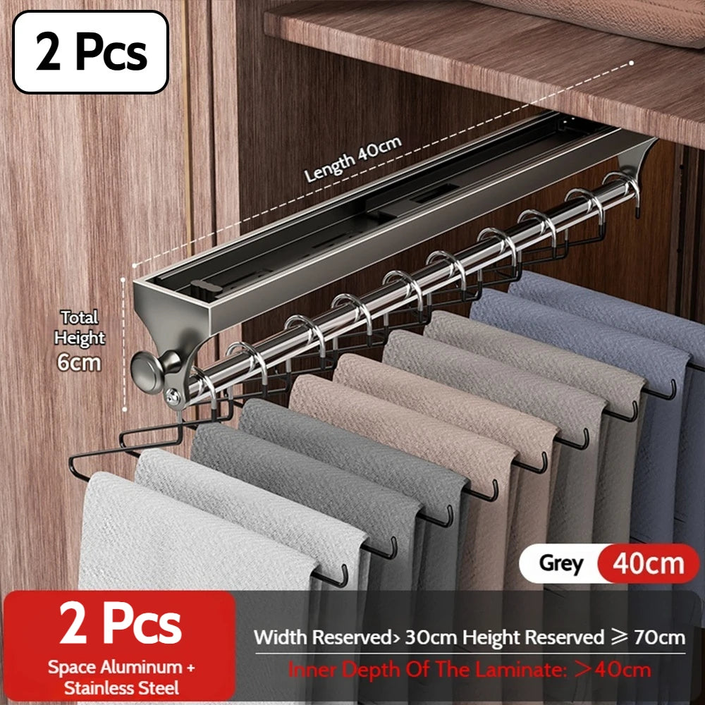 Pull-Out Closet Hanging Rod Collection
