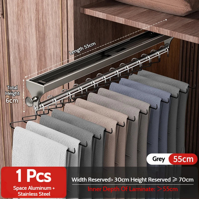 Pull-Out Closet Hanging Rod Collection