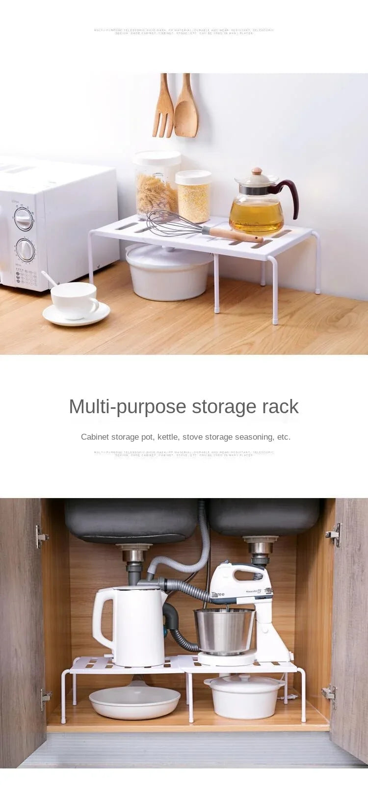 Expandable Multipurpose Storage Rack