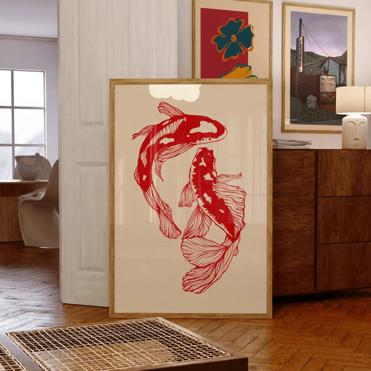 Japanese Koi Canvas Wall Art