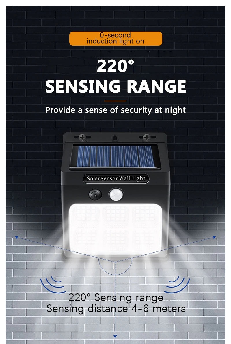 Solar Motion Sensor Wall Light