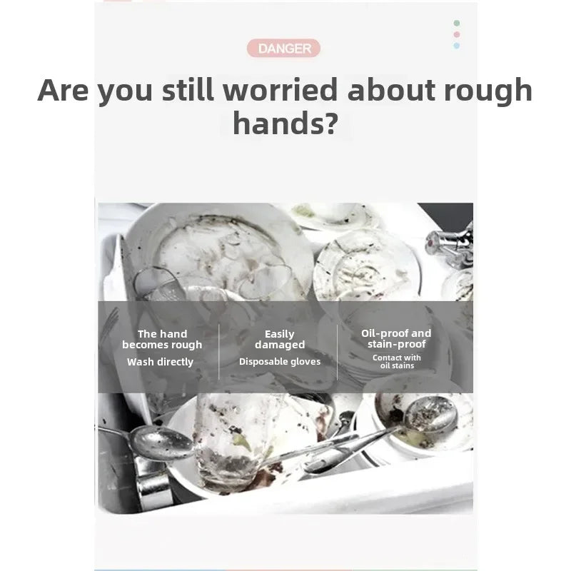 Long-Cuff Household Cleaning Gloves